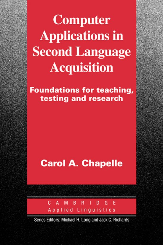 Computer Applications In Second Language Acquisition - cover