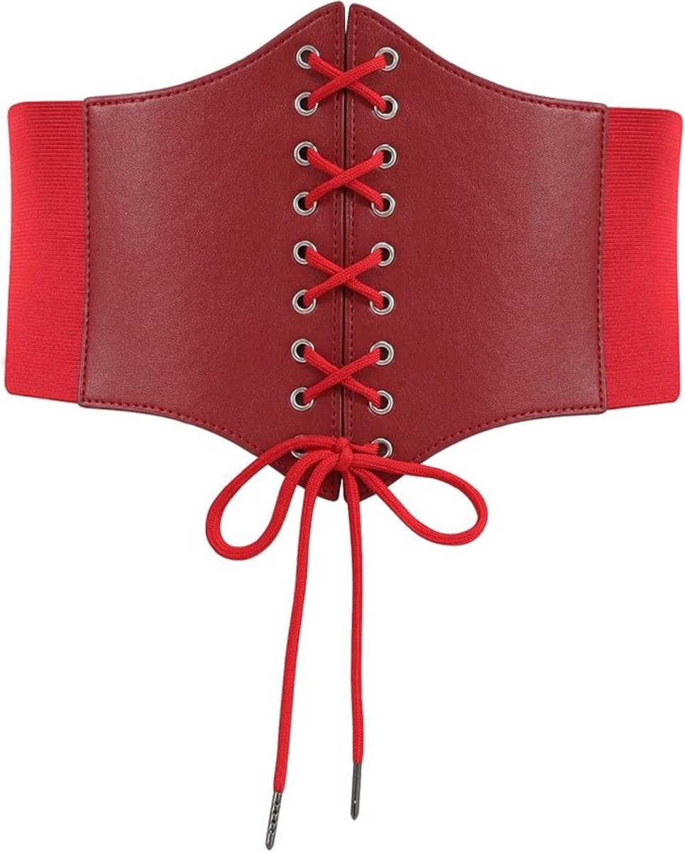 Veterriem voor de taille - 83 cm - veterriem voor dames - elastische tailleriem voor Cosplay-feest - tailleriem voor dames - veelzijdige tailleriem voor buiten - zomerse tailleriem voor buiten - M