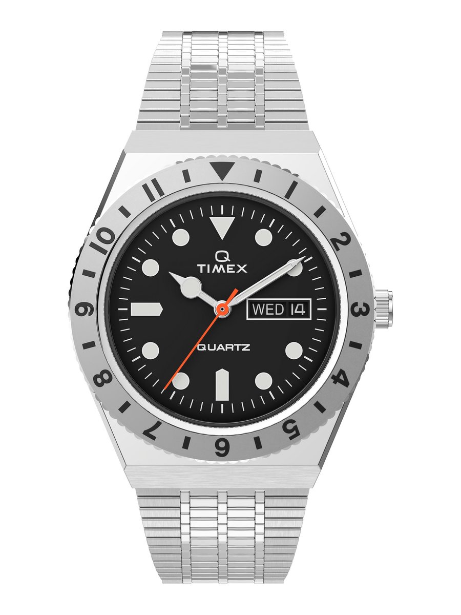 Timex Q Reissue TW2V00100 Horloge - Staal - Zilverkleurig - Ø 38 mm