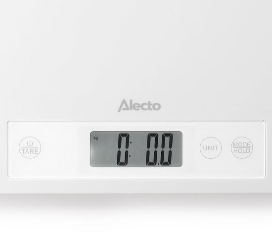 Alecto Babyweegschaal BC70 - Digitaal - 150kg - Groeimeter - Weegschaal ook voor volwassenen en dieren - Wit