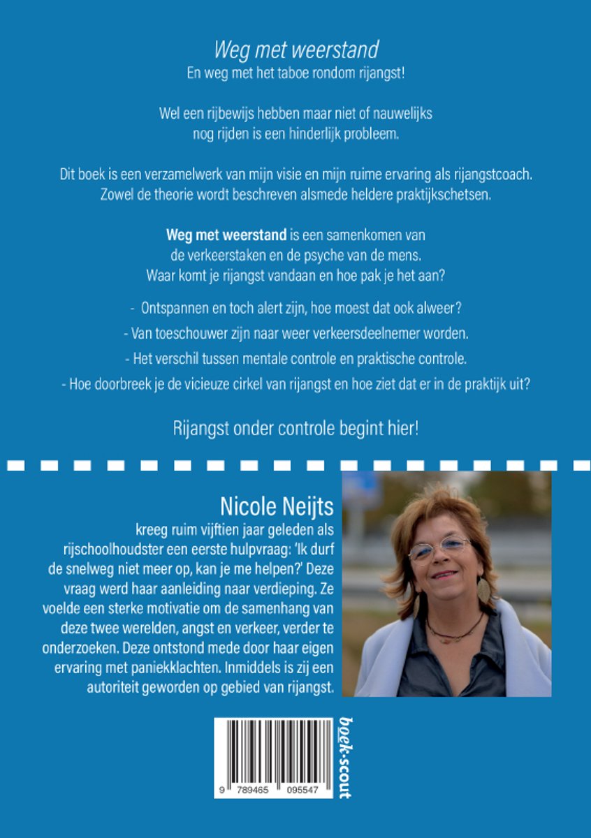 Weg met weerstand - back cover