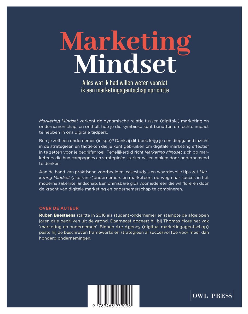 Marketing Mindset - back cover
