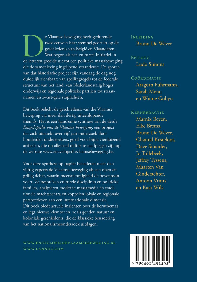 Encyclopedie van de Vlaamse beweging - back cover