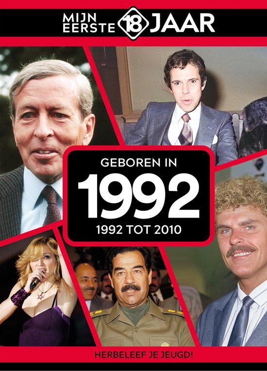 Mijn eerste 18 jaar - geboren in 1992 - cover