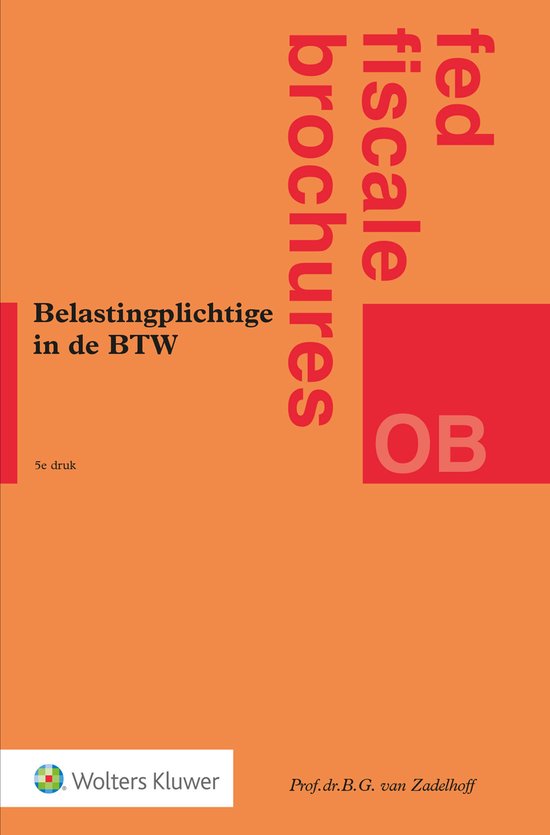 Belastingplichtige in de BTW - cover