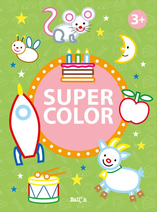 Mega kleurboeken 1 - Super color 3+ - cover