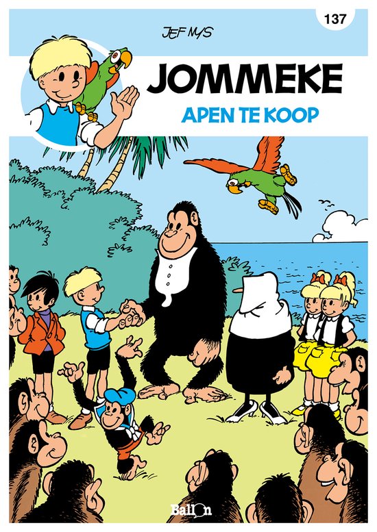 Foto: Jommeke 137 apen te koop
