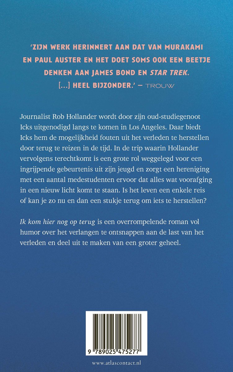 Ik kom hier nog op terug - back cover