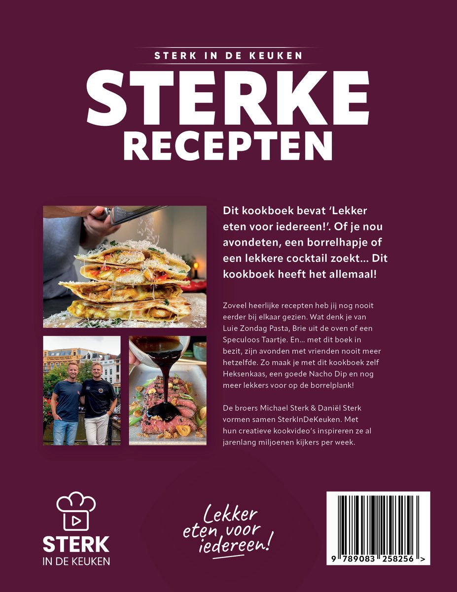 Sterke Recepten - back cover