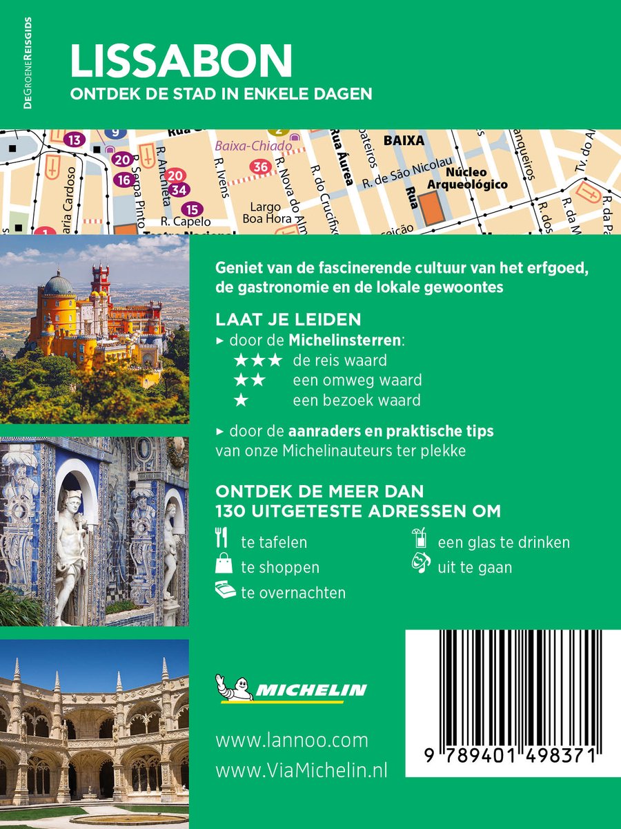 Michelin Reisgids - Reisgids Lissabon - back cover