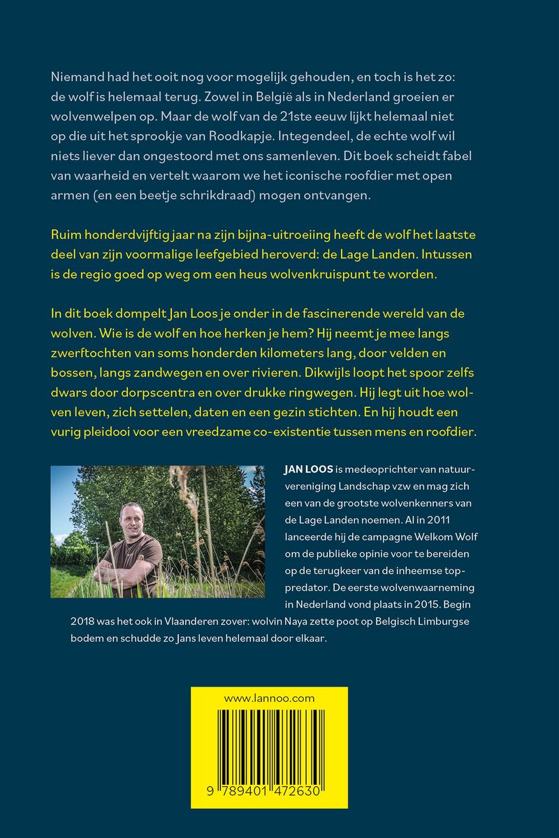 In het spoor van de wolf - back cover