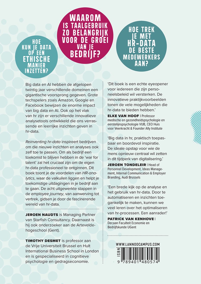 Reinventing hr-data - back cover