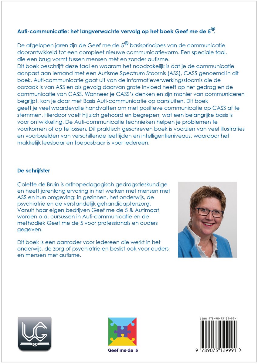 Auti-communicatie - back cover