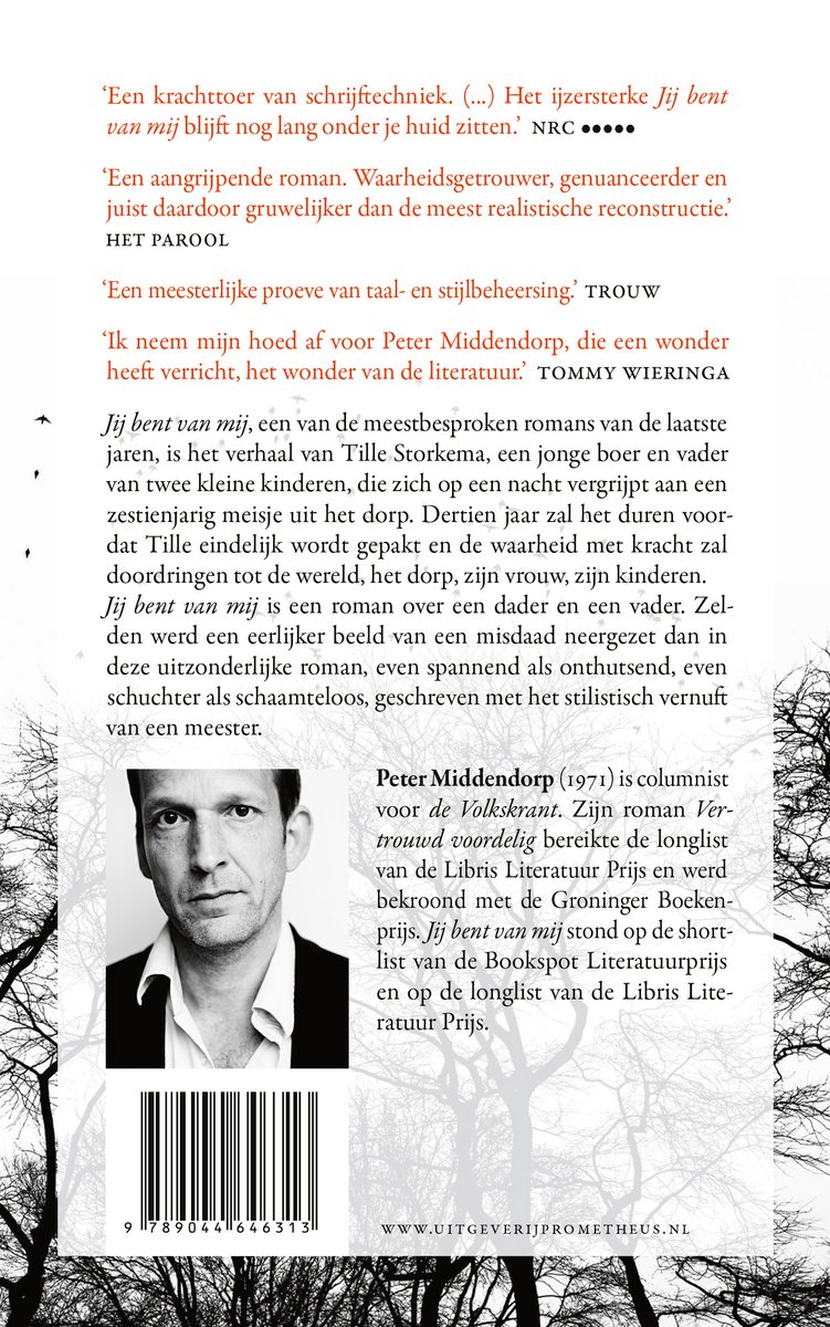Jij bent van mij - back cover