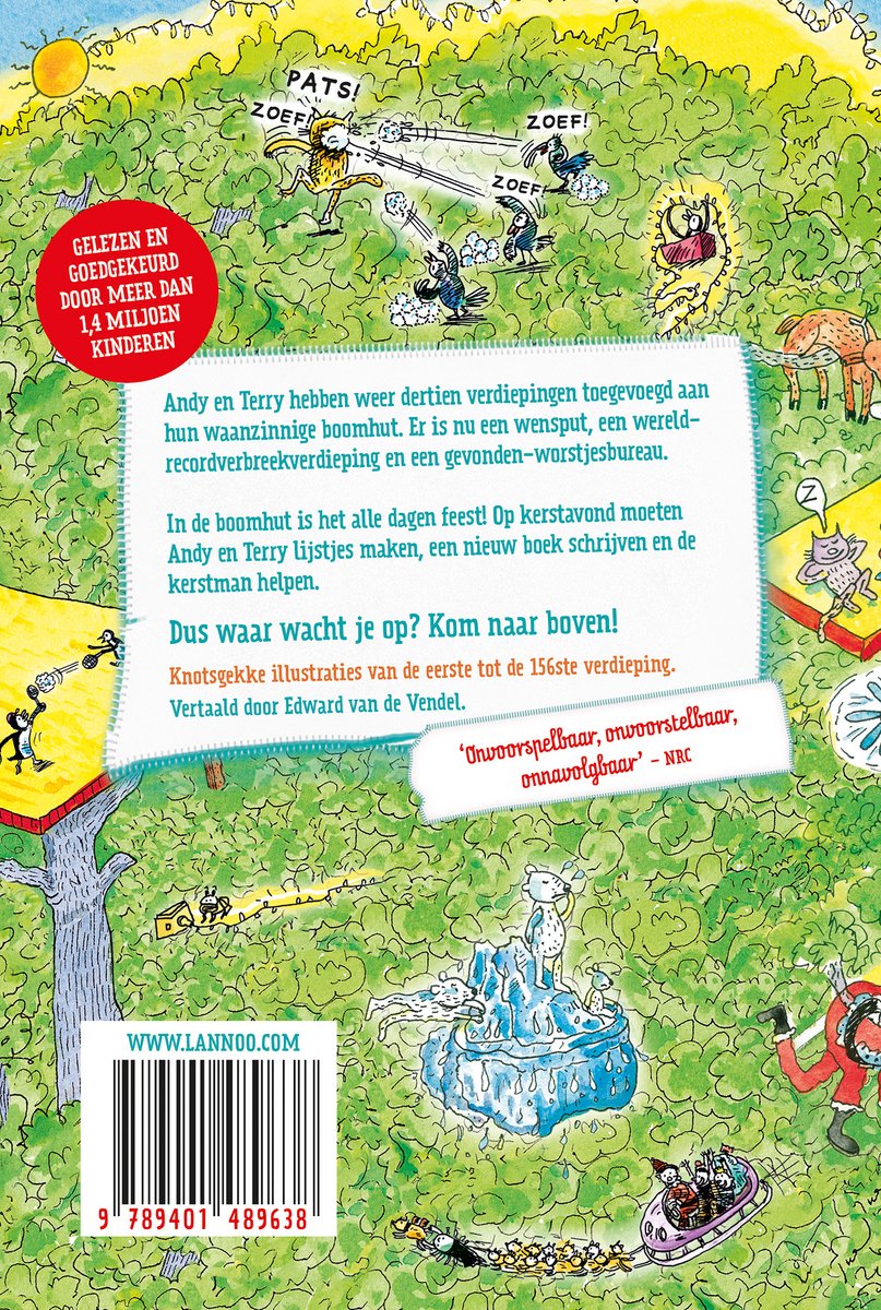 De waanzinnige boomhut 12 - De waanzinnige boomhut van 156 verdiepingen - back cover