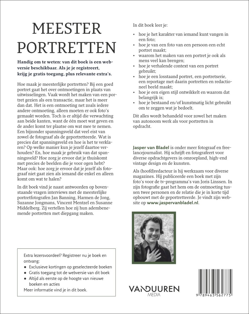 Meesterportretten - back cover