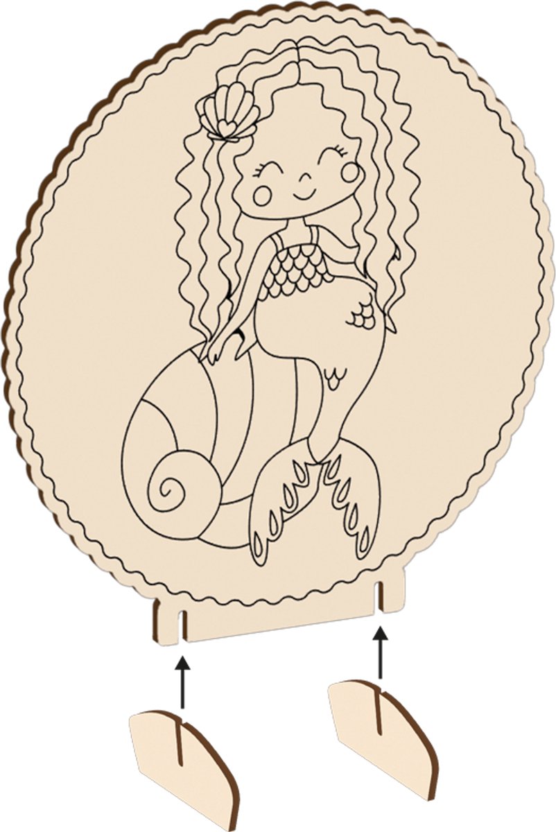 Kleurplankje - Zeemeermin
