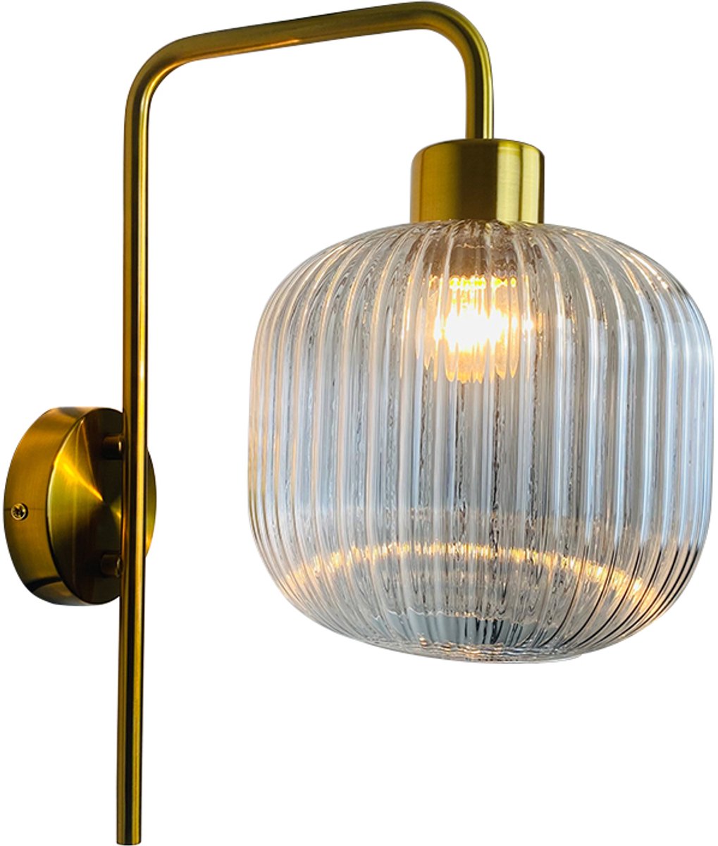 Olucia - Design wandlamp transparant, Charlois - Vorm: Rond