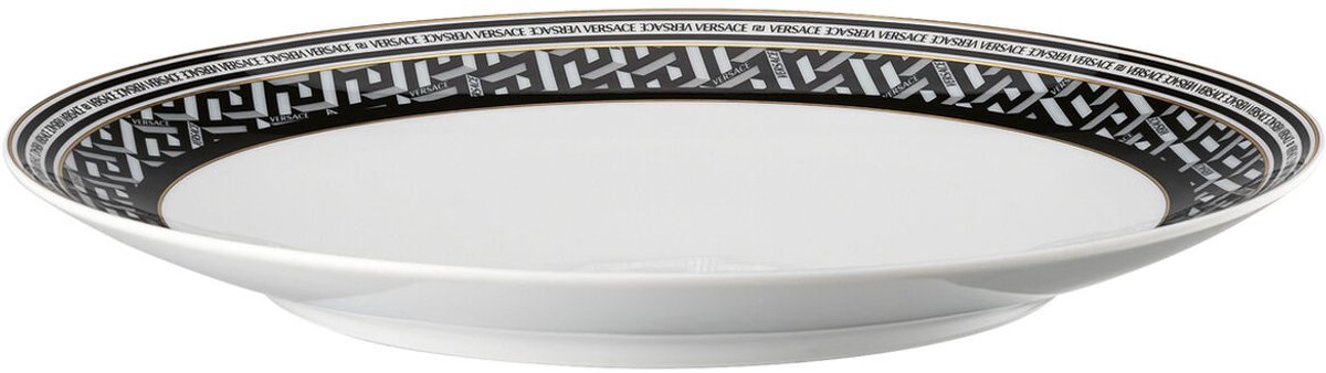 Rosenthal Versace La Greca Signature Zwart Eetbord 28 cm