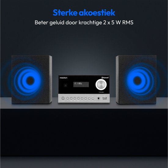 MEDION LIFE E64004 Micro Audio System - DAB Radio, Bluetooth, CD, USB