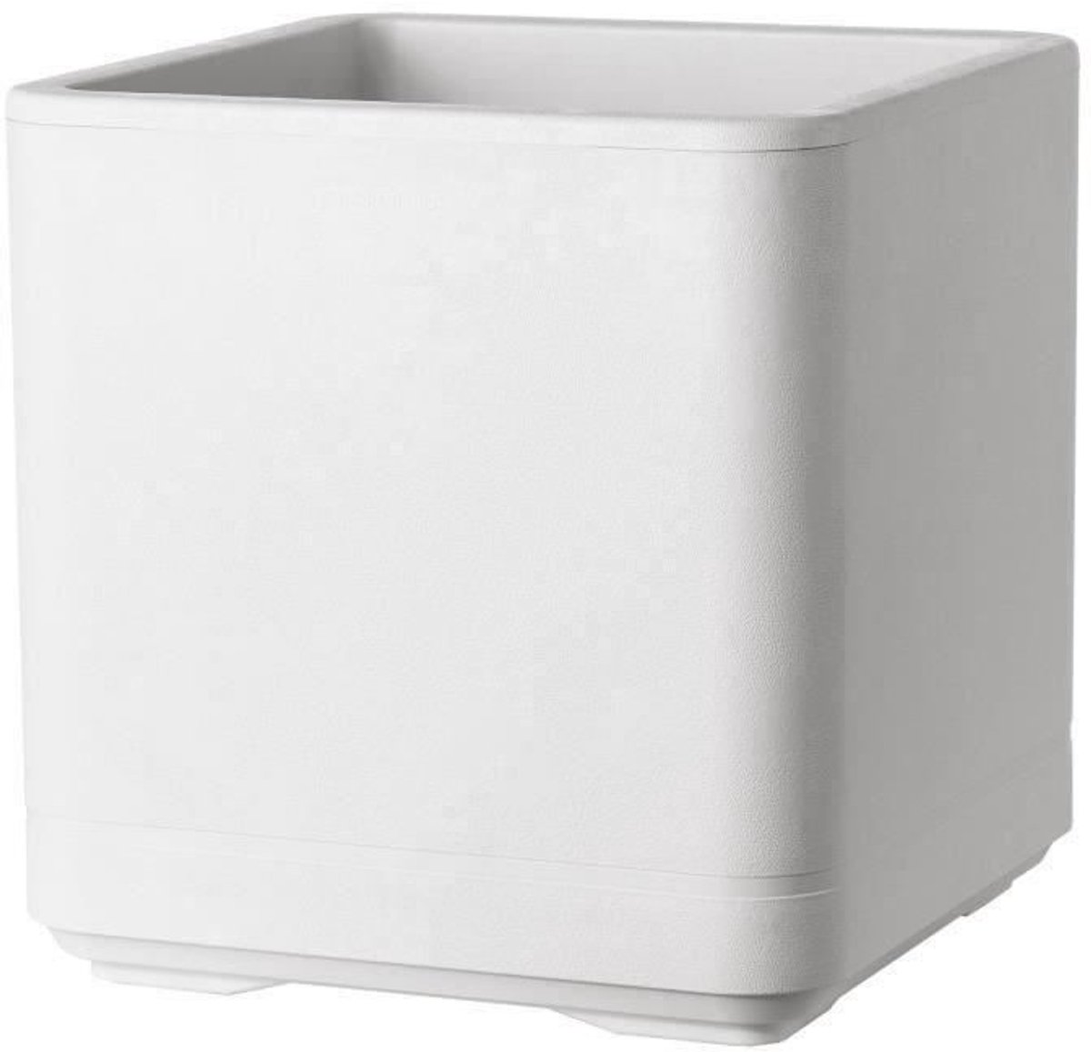 Deroma Cosmo Kubus Pot met Wielen & Waterreservoir, 38cm, Parelmoer