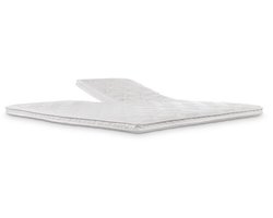 Splittopdekmatras Eco Suberbe Biologische Natuurlatex - 140x200 - 11 cm dik - Anti-Allergie - Afritsbare en wasbare hoes