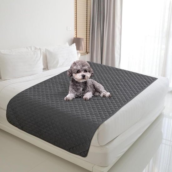 Pawsee Waterdichte Koeldeken voor Honden, Omkeerbare Waterdichte Bankhoes, Meubelbeschermer, Wasbaar, Lekvrij, Comfortabel, 150 x 130 cm, Grijs Pawsee Waterdichte Koeldeken voor Honden, Omkeerbare Waterdichte Bankhoes, Meubelbeschermer, Wasbaar, Lekvrij, Comfortabel, 150 x 130 cm, Grijs
