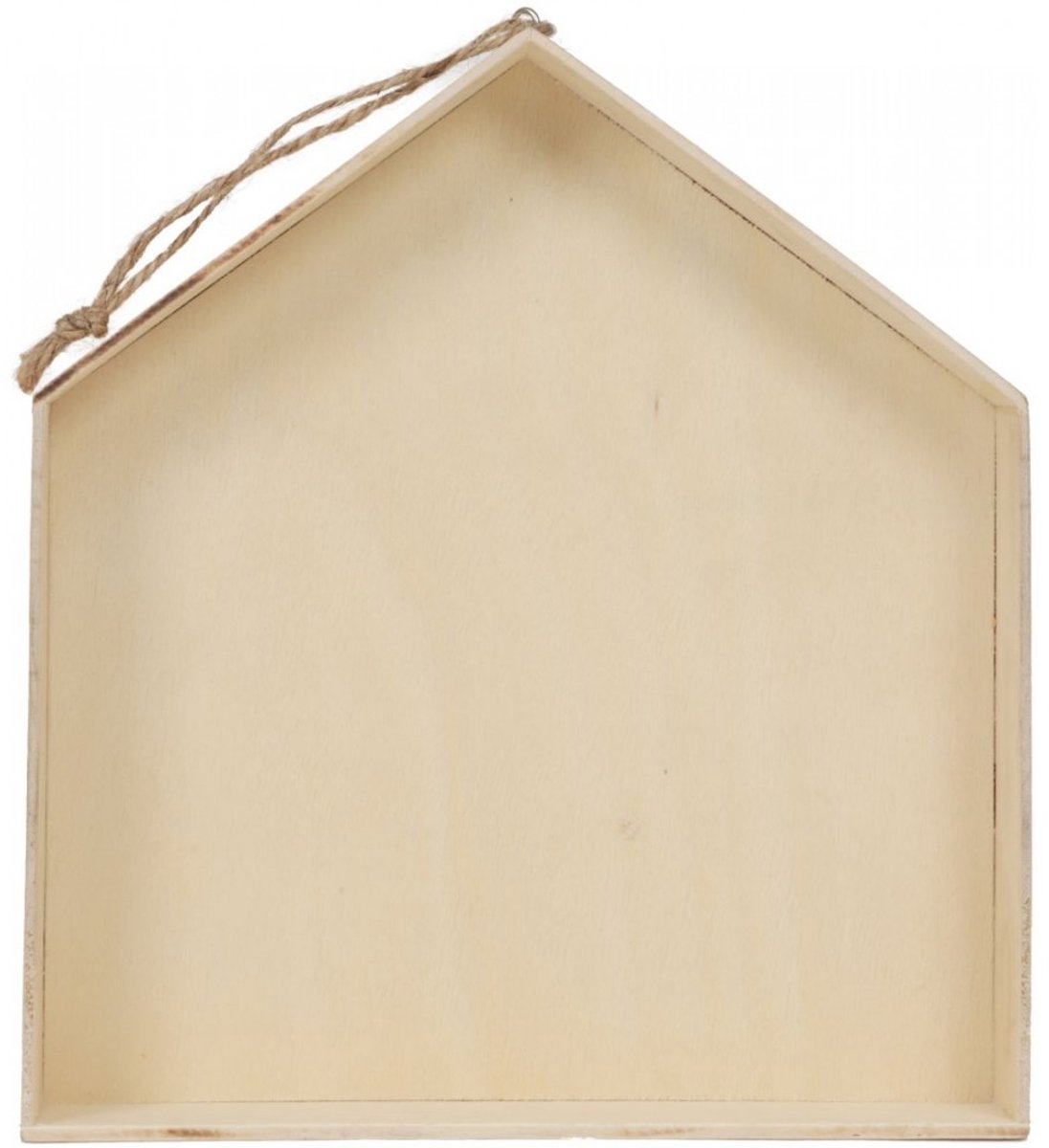 Graine Creative houten ophanghuisje decoratie 17x19x3 cm multi.