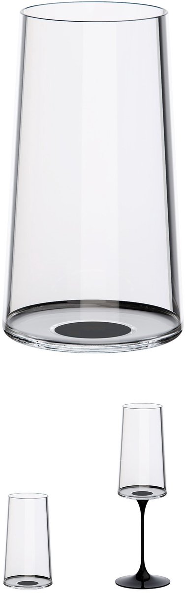 Trebonn SplitGlass - Longdrinkglas / Champagneflute - 320ml - Set van 2 - Groen