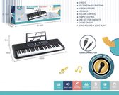 Bol.com Elektronisch Keyboard 61 Toetsen – Piano voor Kinderen & Beginners – Met Microfoon USB & Muziekstandaard aanbieding