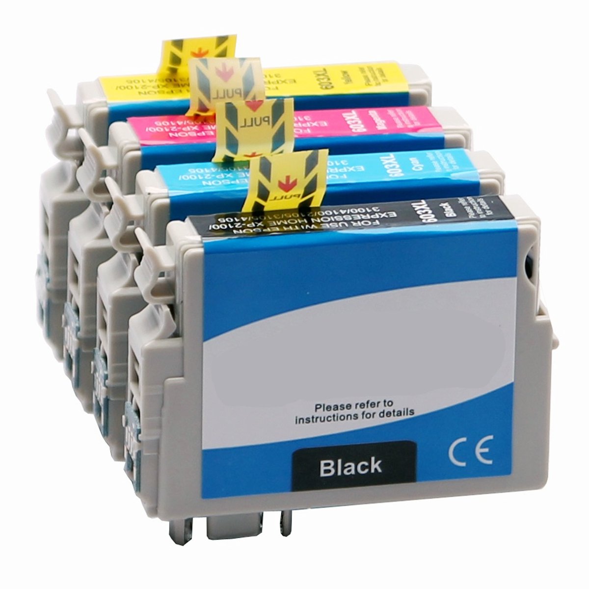 ABC huismerk set 4x inkt cartridge geschikt voor Epson 503XL geschikt voor Expression Home XP5200 XP5205 Workforce WF2960DWF WF2965DWF