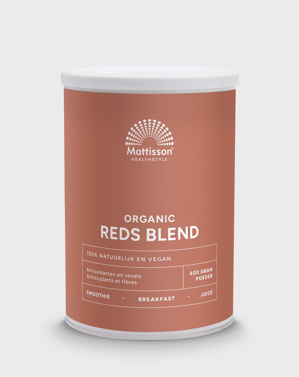 Goedkoopste Mattisson - Biologische Reds Blend Poeder - Rijke Basis voor Super Smoothie - Antioxidanten & Vezel Mix - 400 Gram