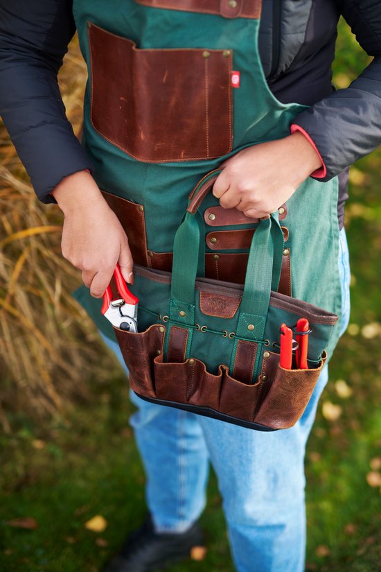 FELCO 482 Mini Tuiniertas - Waterdicht canvas & eersteklas leer van Merkloos	 — afbeelding 3