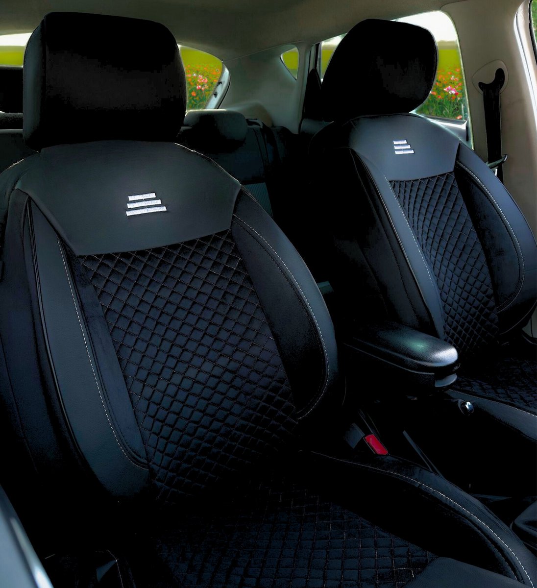9 Stks Volledige Set Auto Stoelhoezen Voor Chevrolet Aveo