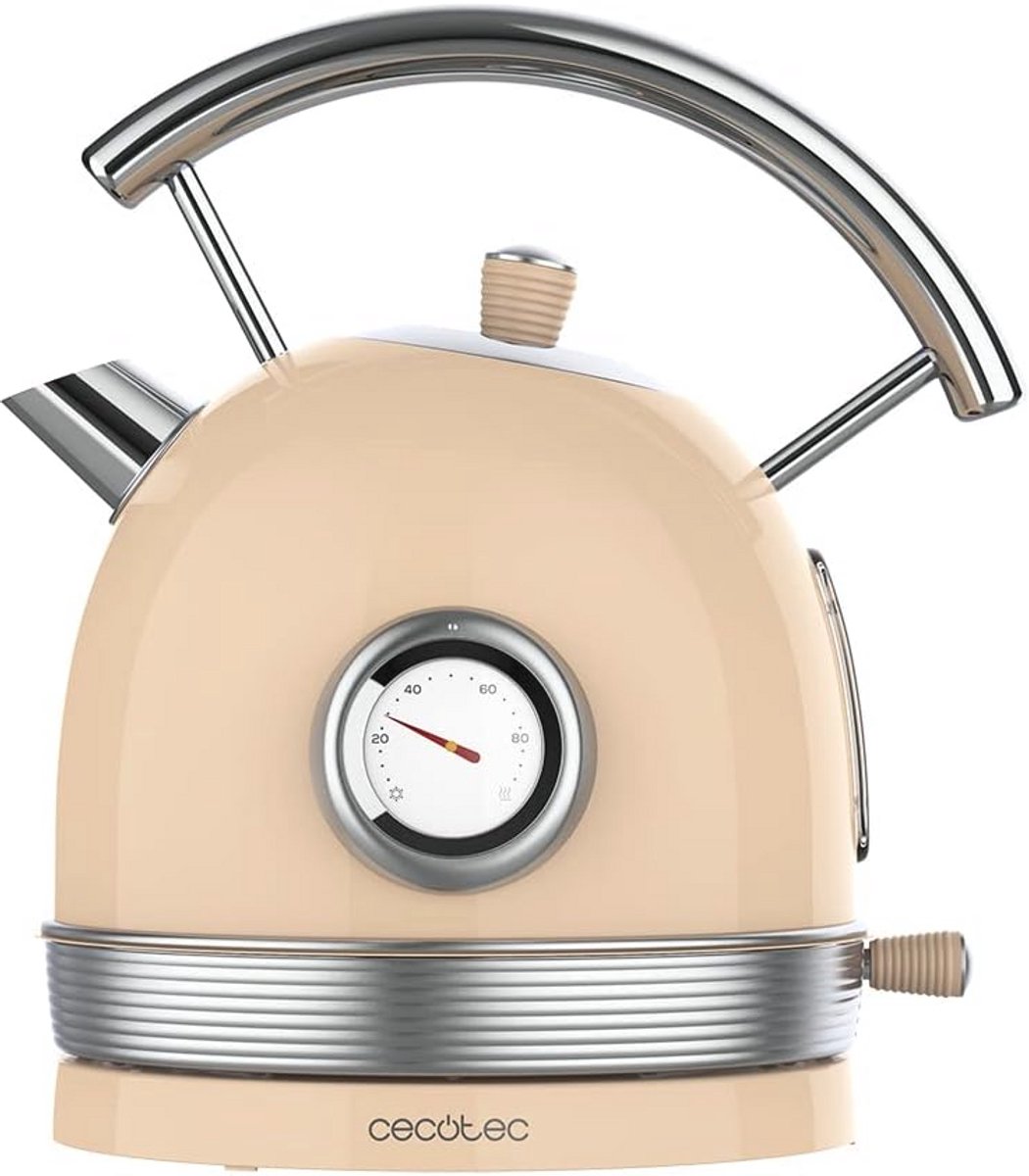 Elektrische waterkoker 1,8L met temperatuurmeter en 360° draaibare basis