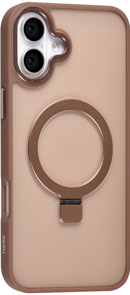 TUNIQ telefoonhoesje voor Apple iPhone 16 Plus - MagSafe siliconen backcover - Goud