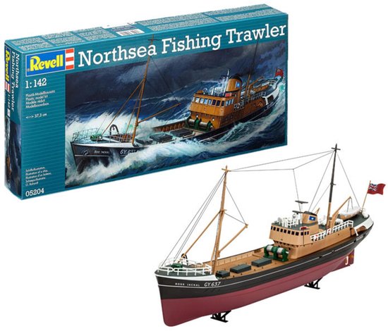 Revell Modelbouwpakket Militaire voertuigen - 05204 North Sea Fishing Trawler Plastic - 1:142 -