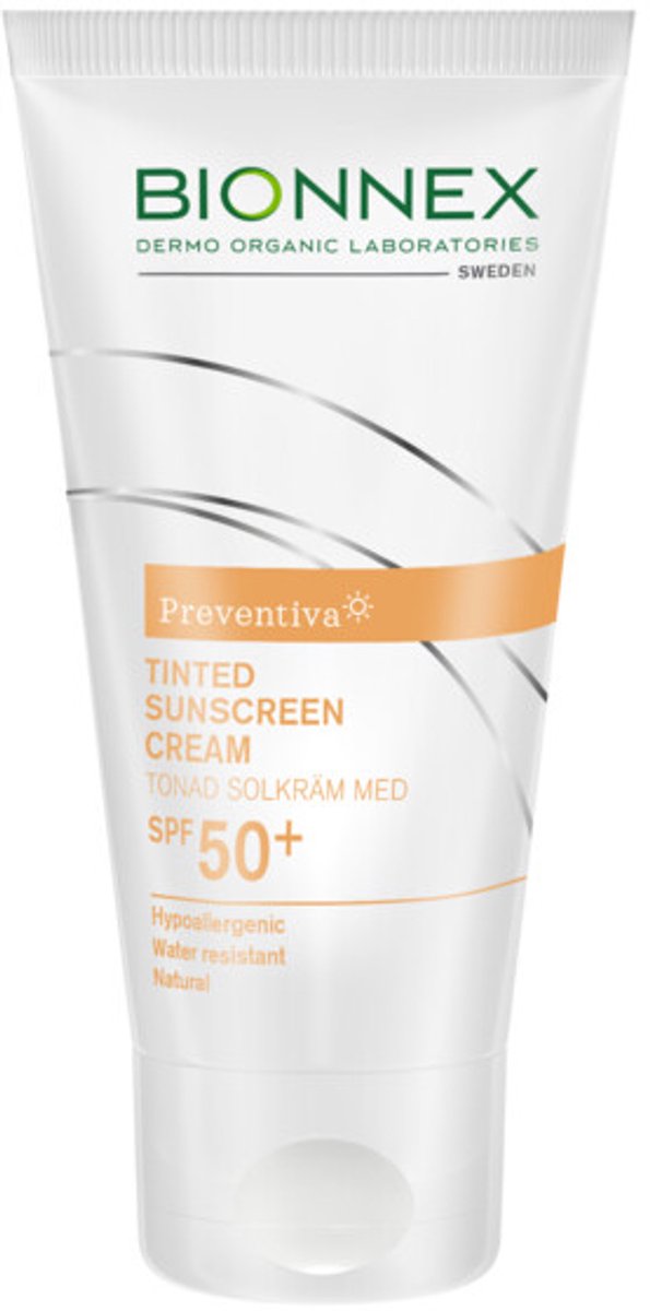 Goedkoopste 2x Bionnex Preventiva Getinte Zonnebrandcreme SPF 50 50 ml