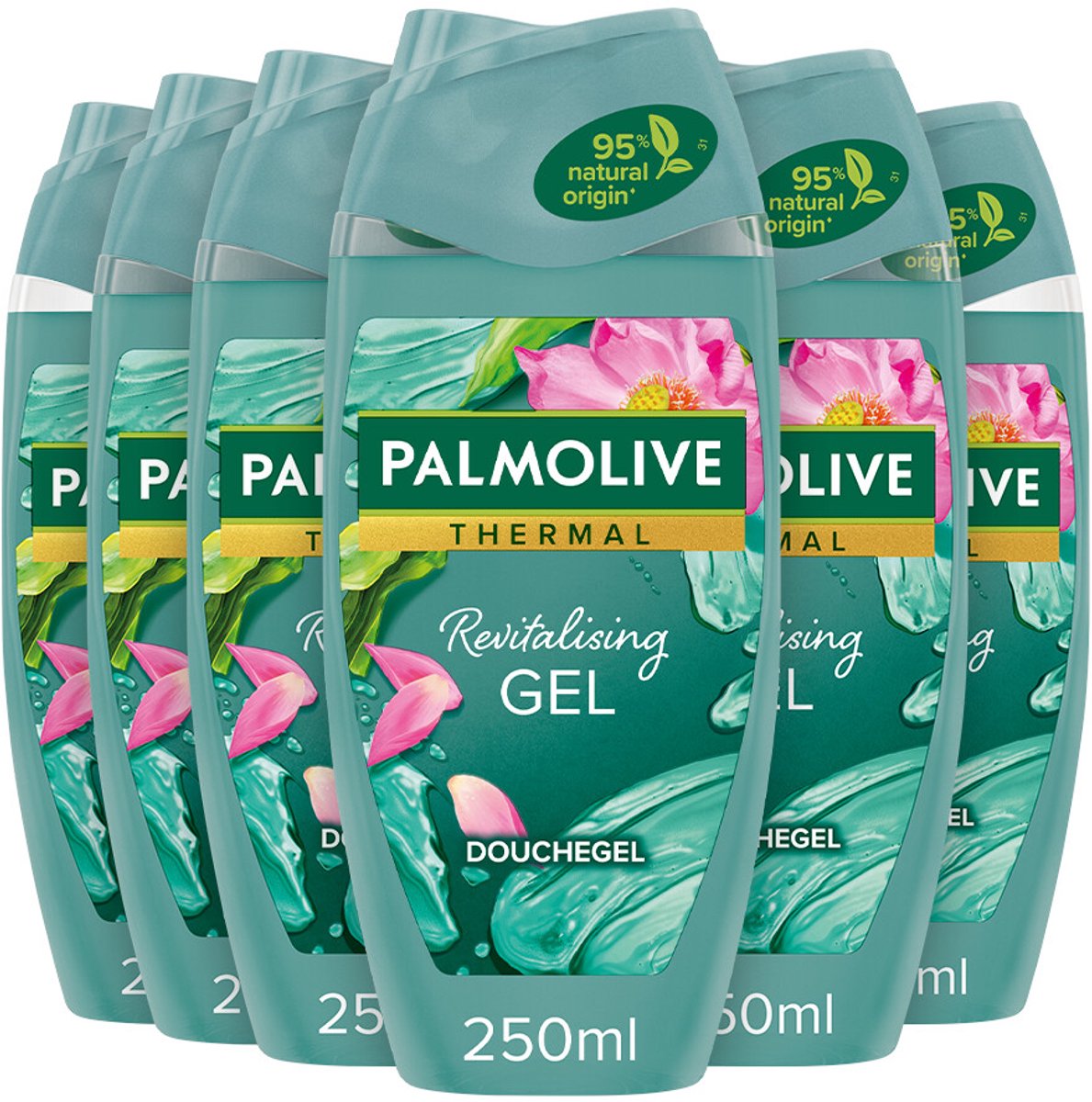 Palmolive Douchegel Thermal Revitalising Gel - 6 x 250 ml - Voordeelverpakking