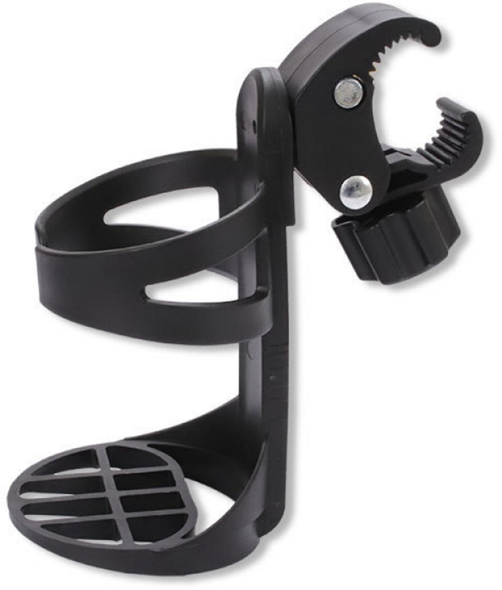 1 stuk Bekerhouder - Cupholder Kinderwagen - 360 graden rotatie - Wandelwagen flessenhouder - Universele kinderwagen bekerhouder - verstelbare klem - past op elke fiets - kinderwagen - rolstoel - rollator - auto - verstelbare bekerhouder