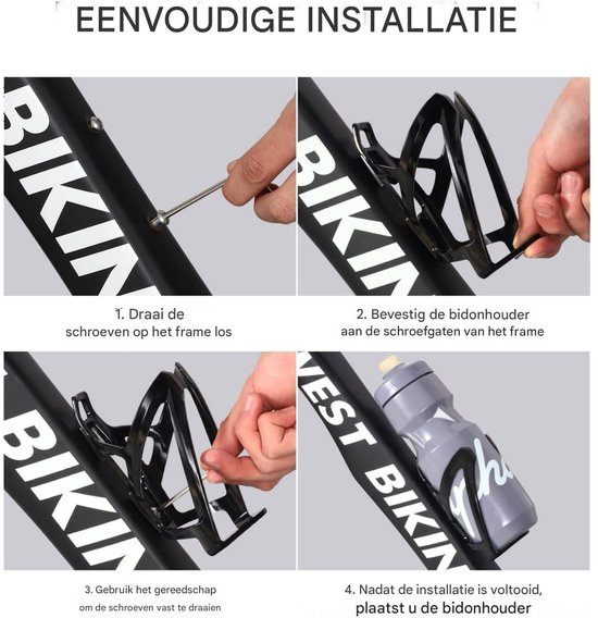 Bidonhouder - Fietsbekerhouder - Lichtgewicht Bidonhouder - Race, MTB - Zwart van FastRider — afbeelding 2