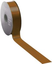 Double Face Satijnlint Brandy | zeer luxe kwaliteit |38 mm / 25 mtr.