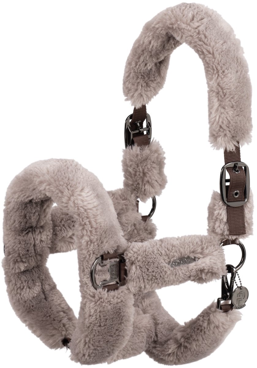 Eskadron Halster Eskadron Platinum Double Pin Faux Fur Complete Donkerbruin