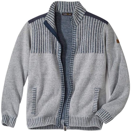 ATLAS FOR MEN - Gebreid vest met rits Atlas® - Heren - Verkrijgbaar in grote maten - XL