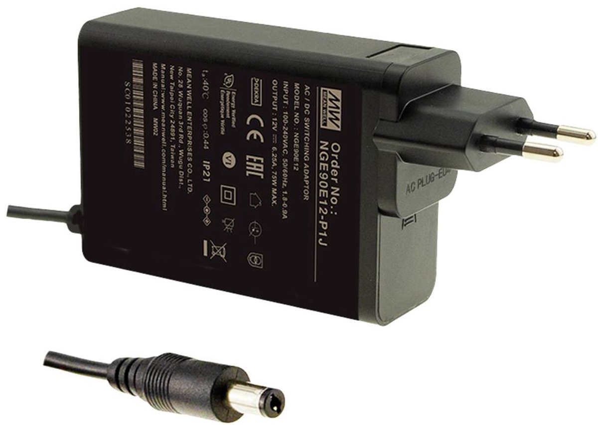 MEAN WELL NGE90E55-P1J Stekkernetvoeding, vaste spanning 55 V/DC 90.2 W