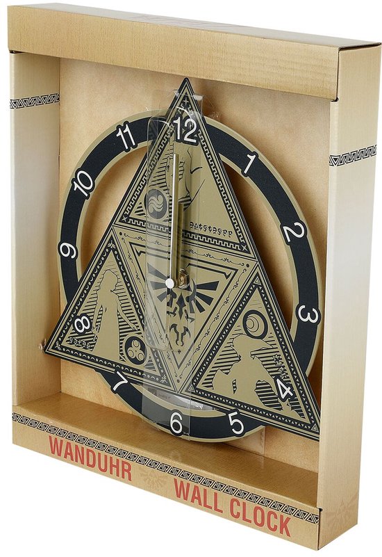 The Legend Of Zelda Triforce Wandklok standaard Metaal -
