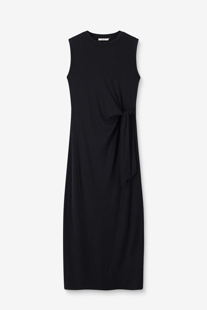 Sissy-Boy - Zwarte rib jersey jurk