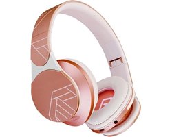 StayPowered Draadloze Koptelefoon - Geniet van Draadloos Hifi Stereo Geluid - 50mm Drivers - Zachte Oorkussens - Lange Batterijduur - Ingebouwde Microfoon - Opvouwbaar Design - Roze - Levering Sneller dan Aangegeven!