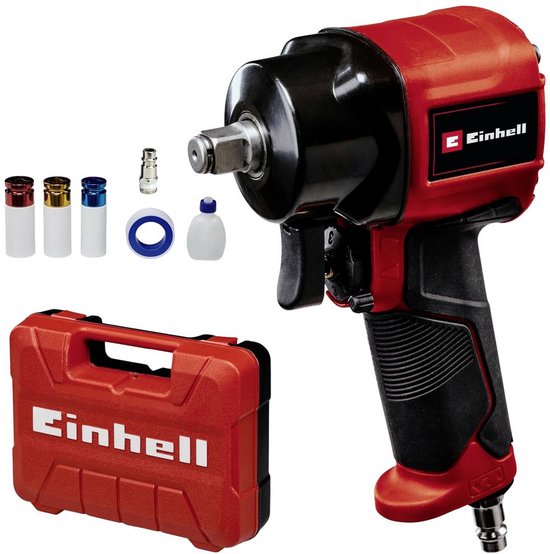 Einhell Pneumatische Slagmoersleutel TC-PW 610 Compact - 610 Nm - Incl. 3 dopsleutels - Incl. Transport-/opslagkoffer