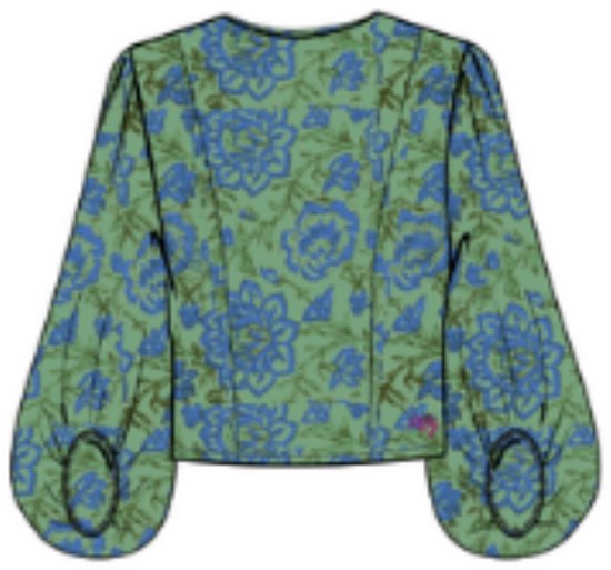 Harper & Yve Blouse Floor Ls Aw25c601 1244 Forest Flower Dames Maat - M